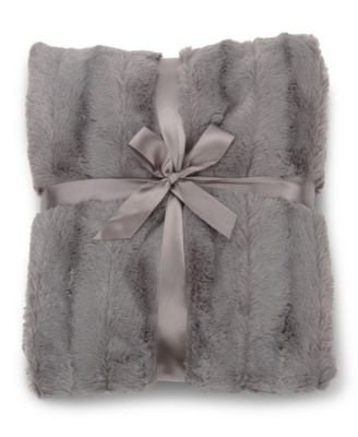 Ultra Soft Faux Fur to Microplush Reversible Cozy Warm Throw, 50" x 60"