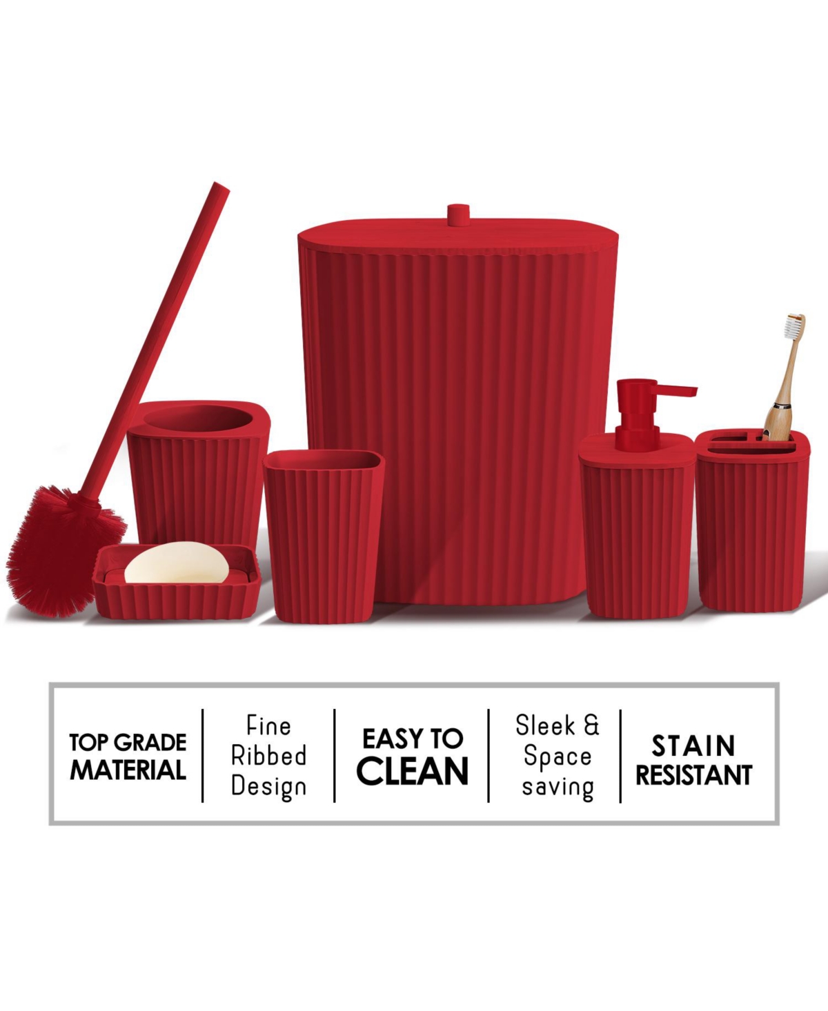 Hearth & Harbor Complete Holiday Bathroom Decor & Accessory Set