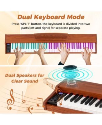 88 Key Semi Weighted Digital Piano With Adjustable Stand Triple Pedals And USB MIDI