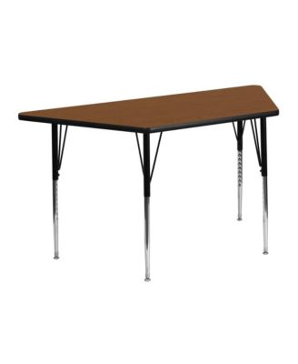 22.5X45 Trapezoid Hp Laminate Adjustable Activity Table