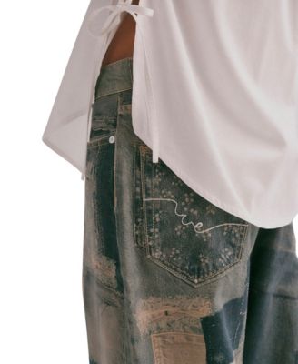 Women's Illusion Patchwork Jeans