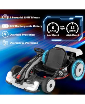 24V Electric Go Kart for Kids with Drift and Sport Modes