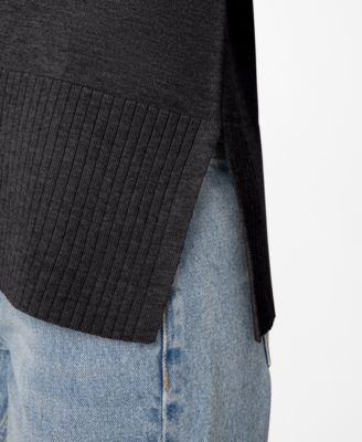 Women's Rib Cowl Neck Tunic Sweater