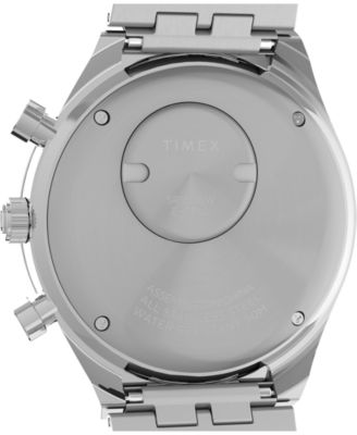Men's Analog Silver-Tone Stainless Steel Watch, 40mm