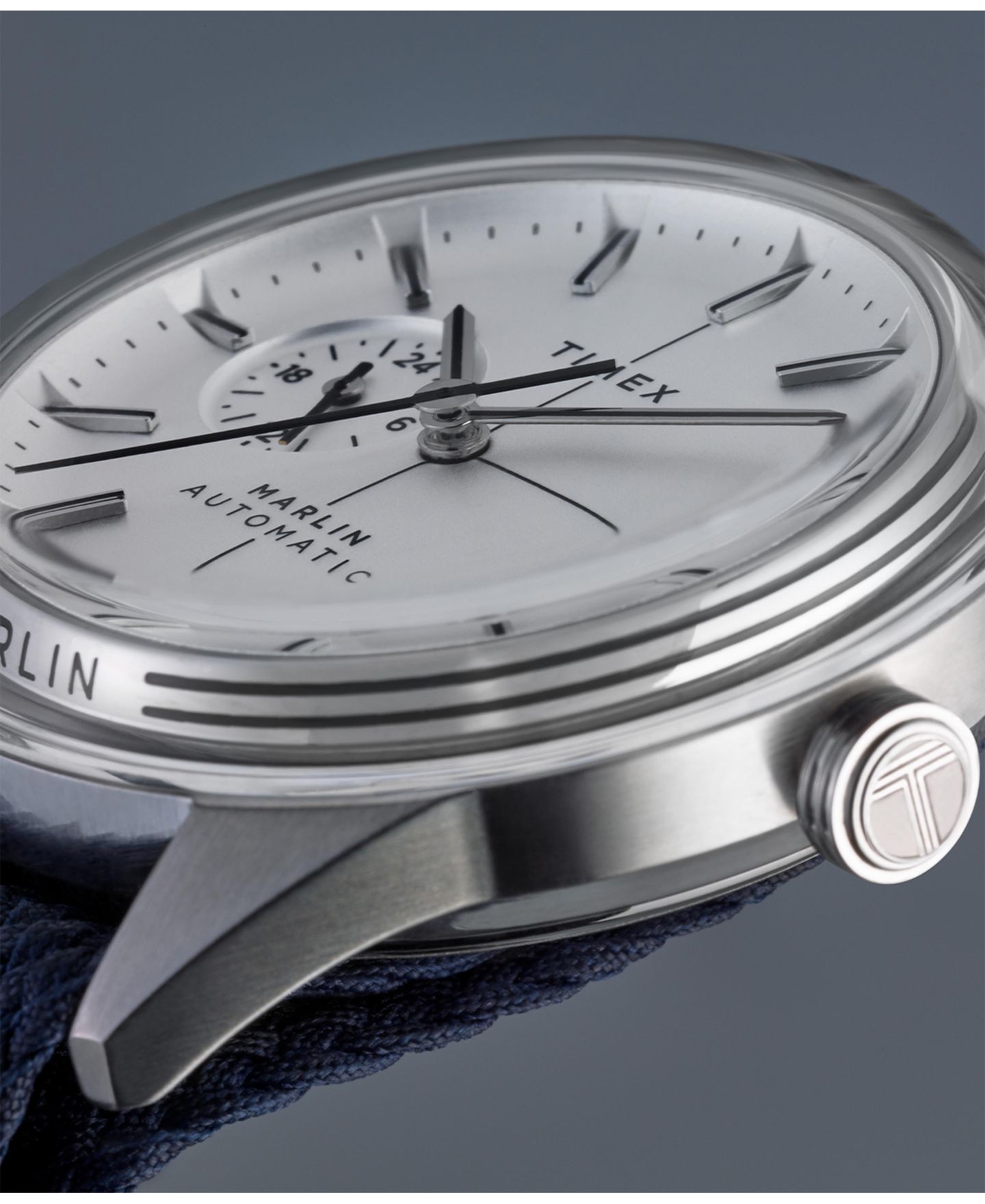 Мужские часы Timex Automatic Blue Fabric Watch, 38mm — фото 8