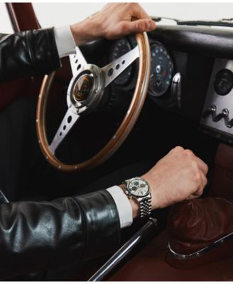 Men's Chronograph Silver-Tone Stainless Steel Watch, 40mm