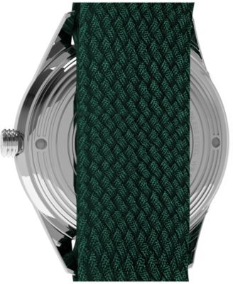 Men's Mechanical Automatic Green Fabric Watch, 38mm