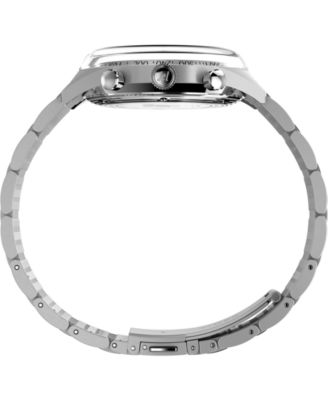 Men's Chronograph Silver-Tone Stainless Steel Watch, 40mm