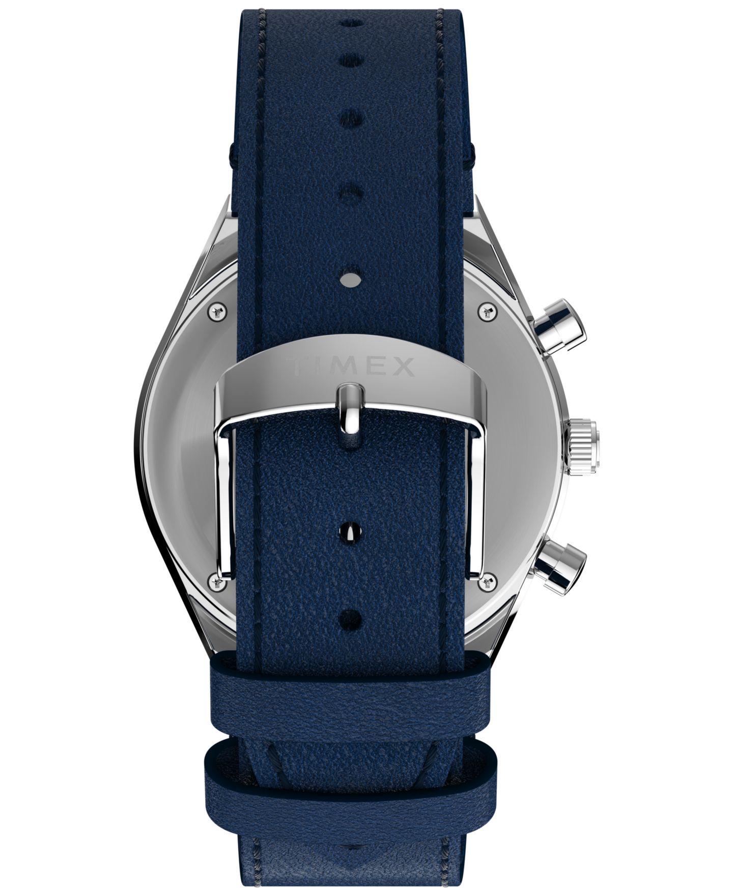 Мужские часы Timex Chronograph Blue Leather Watch, 40mm — фото 3