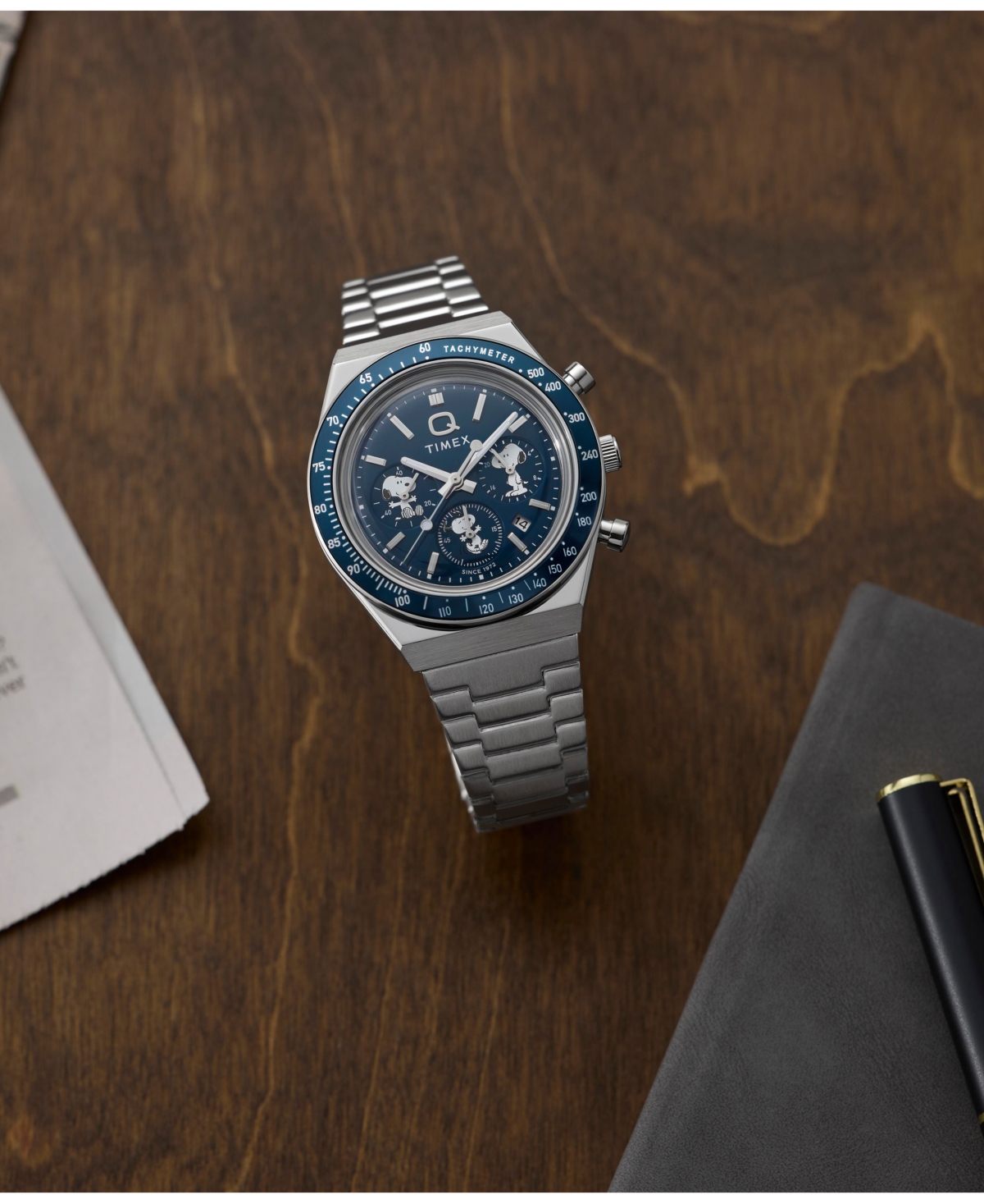 Timex Men's Quartz Analog Silver-Tone Stainless Steel Watch, 40mm