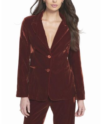 Women's Velvet Blazer Jacket