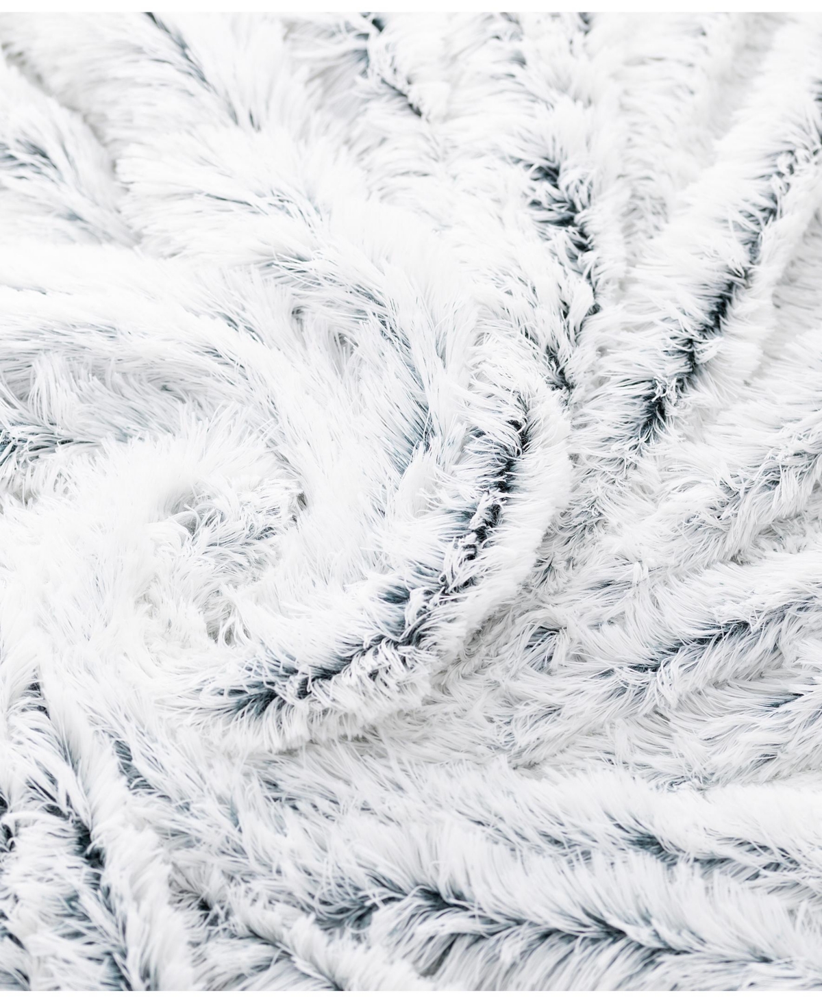 Cheer Collection Soft and Fuzzy Reversible Shaggy Throw, 60" x 70"