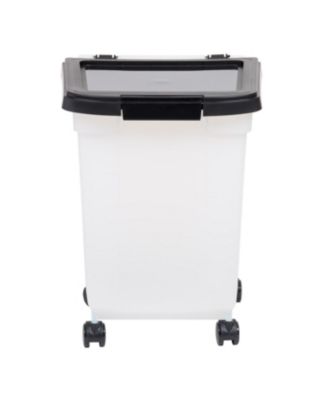 32.5qt/25lbs Pet Food Container with Sealed Top, Black