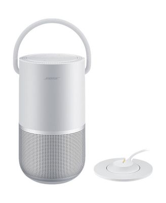 Portable Home Speaker, Luxe Silver - With Bose Charging Cradle for Home Speaker, Luxe Silver