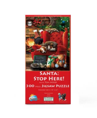 Santa Stop Here 300 piece Jigsaw Puzzle for Adults Christmas