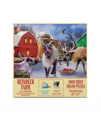 Reindeer Farm 1000 piece Jigsaw Puzzle for Adults Christmas