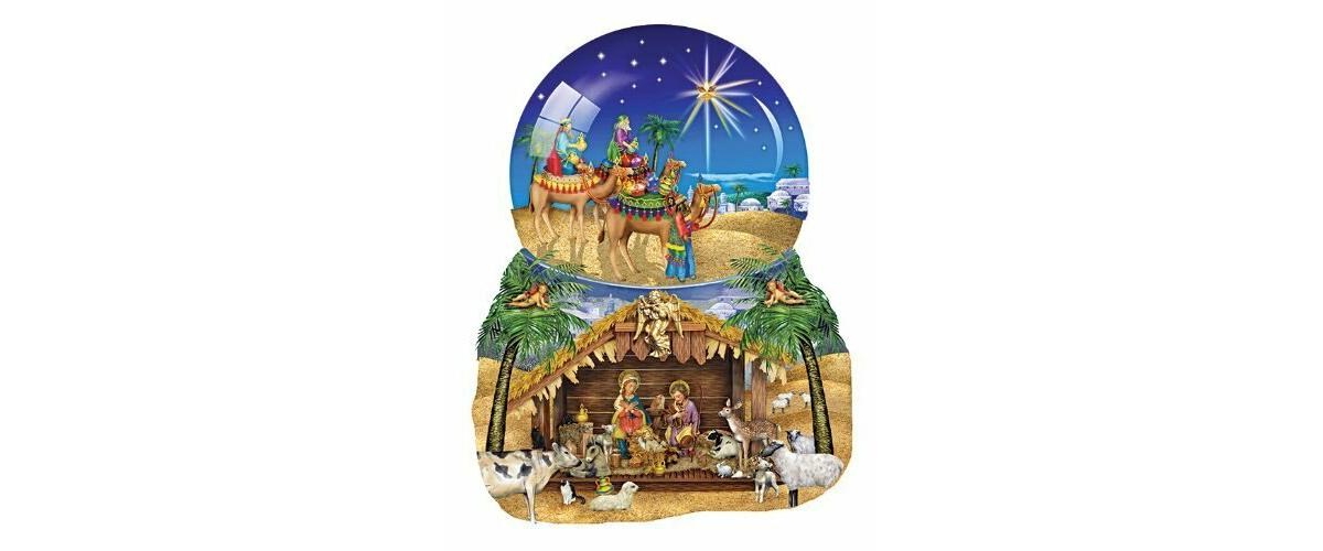 SunsOut O Star of Bethlehem 1000 piece Jigsaw Puzzle for Adults Special Shape