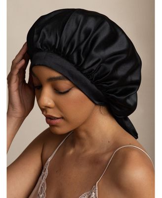 Women's Mulberry Silk Bonnet with Long Ribbons