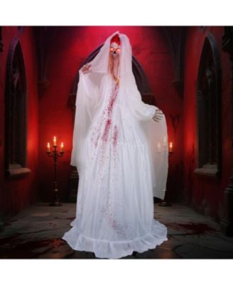 Halloween Animatronic Standing Bride 7.2 ft Haunted House Decoration