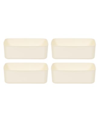 Nestable storage Organizer Bin, Medium, Pack of 4