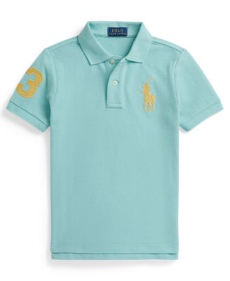Boys' 2-7 Big Pony Cotton Mesh Polo Shirt