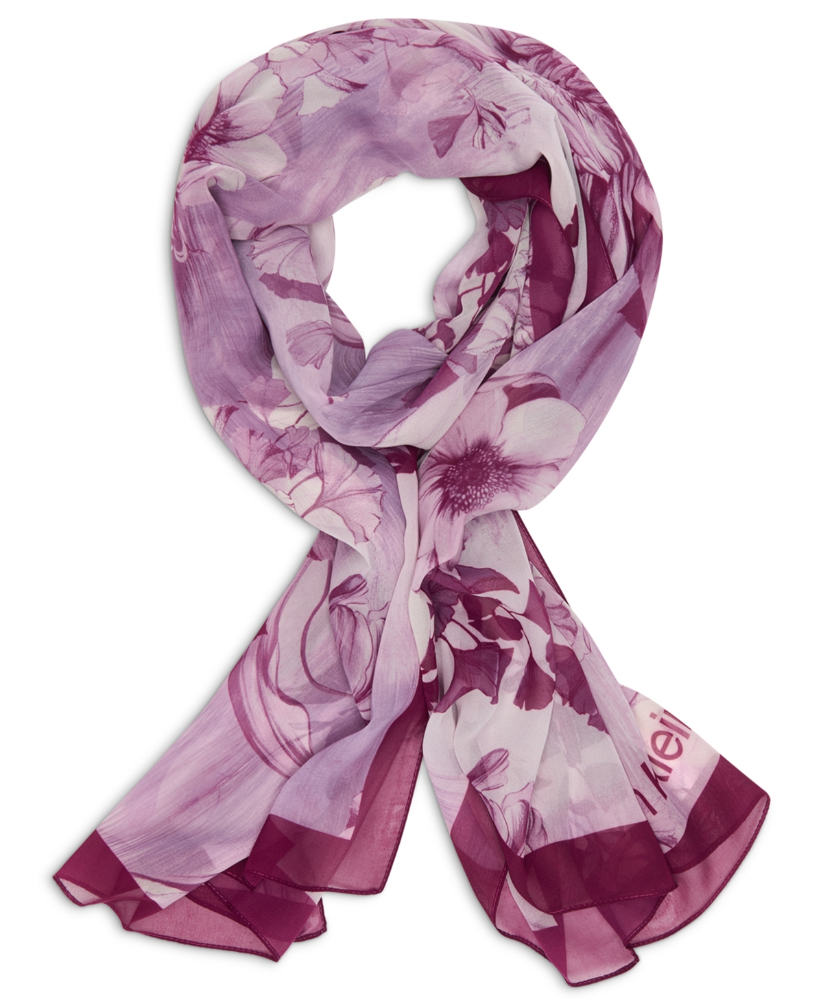 Calvin Klein Blossom Chiffon Wrap