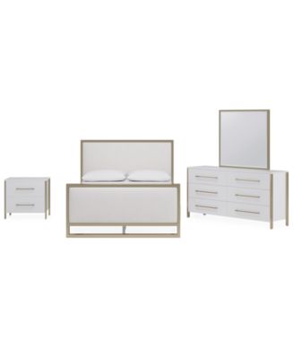 Furniture - Emila 3-Pc. Queen Bed Set (Upholstered Queen Bed, 2-Drawer Nightstand, & Dresser)