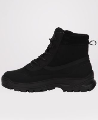Men's Torsion Front-Lace Side Zipper Boots