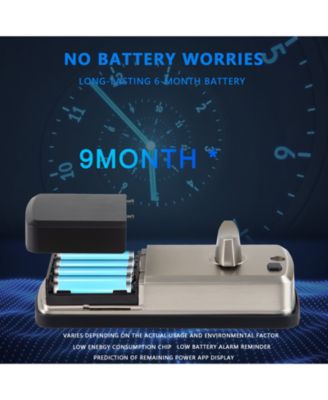 Keyless Smart Lock with Fingerprint, PIN, App & Key Access — Electronic Door Lock, Alexa Compatible, ANSI Certified, IP56 Waterproof