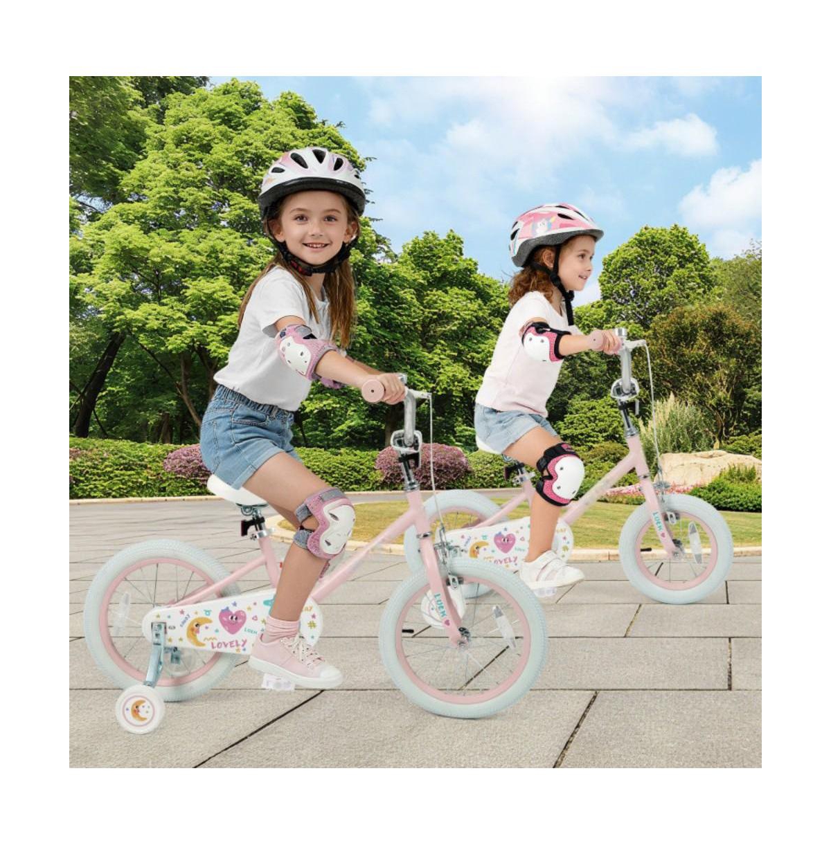 Hongge Inch Kids Bike with Adjustable Training Wheels