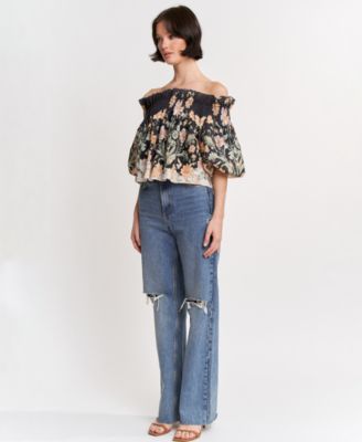 Women's Iris Off-The-Shoulder Trapeze Top