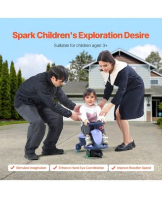 Electric Wiggle Car Ride-On with LED Wheels and Music