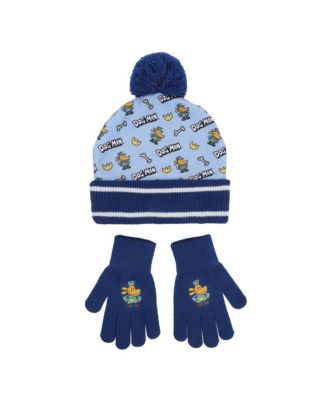 Boys All-Over Character Print Youth 2-Piece Knit Beanie & Gloves Set