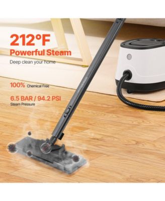 Steam Cleaner, Multipurpose Steamer with 27 Accessories, 51oz Tank & Long Cord, Portable Cleaning for Floors, Grout, Home & Car.