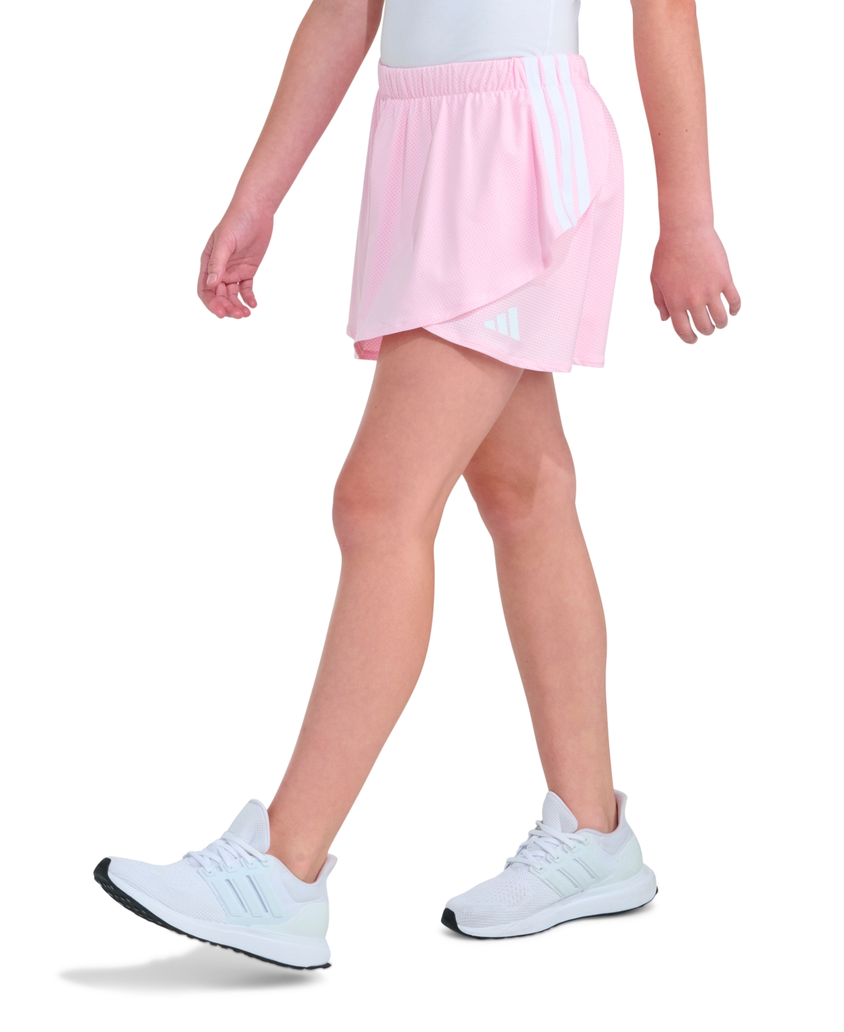 adidas Girls' 8-16 Elastic Waistband Faux Wrapped Skort