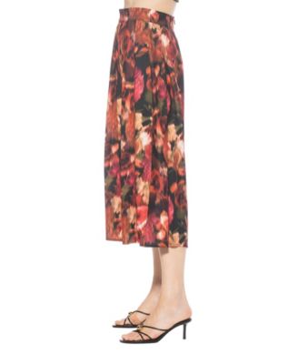 Women's Oren Long Pleated Midi Skirt
