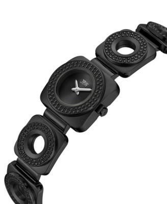 Women's Chasm Swiss Quartz Black Stainless Steel Watch, 22mm