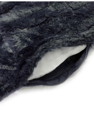 Plush Reversible Faux Fur 2-Pack Decorative Pillow, 26" x 26"