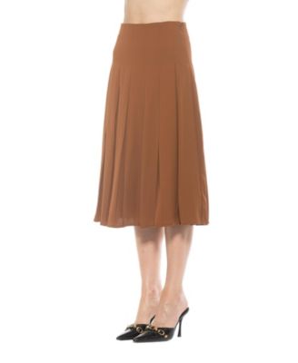 Women's Shilo Midi Length Pleated Skirt