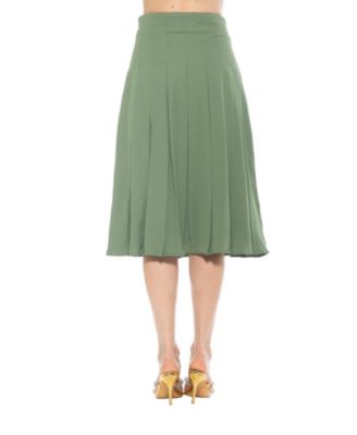 Women's Shilo Midi Length Pleated Skirt