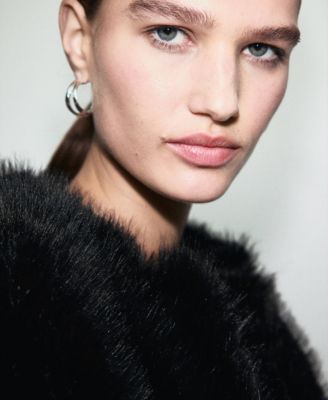 Women's Faux-Fur Cropped Jacket