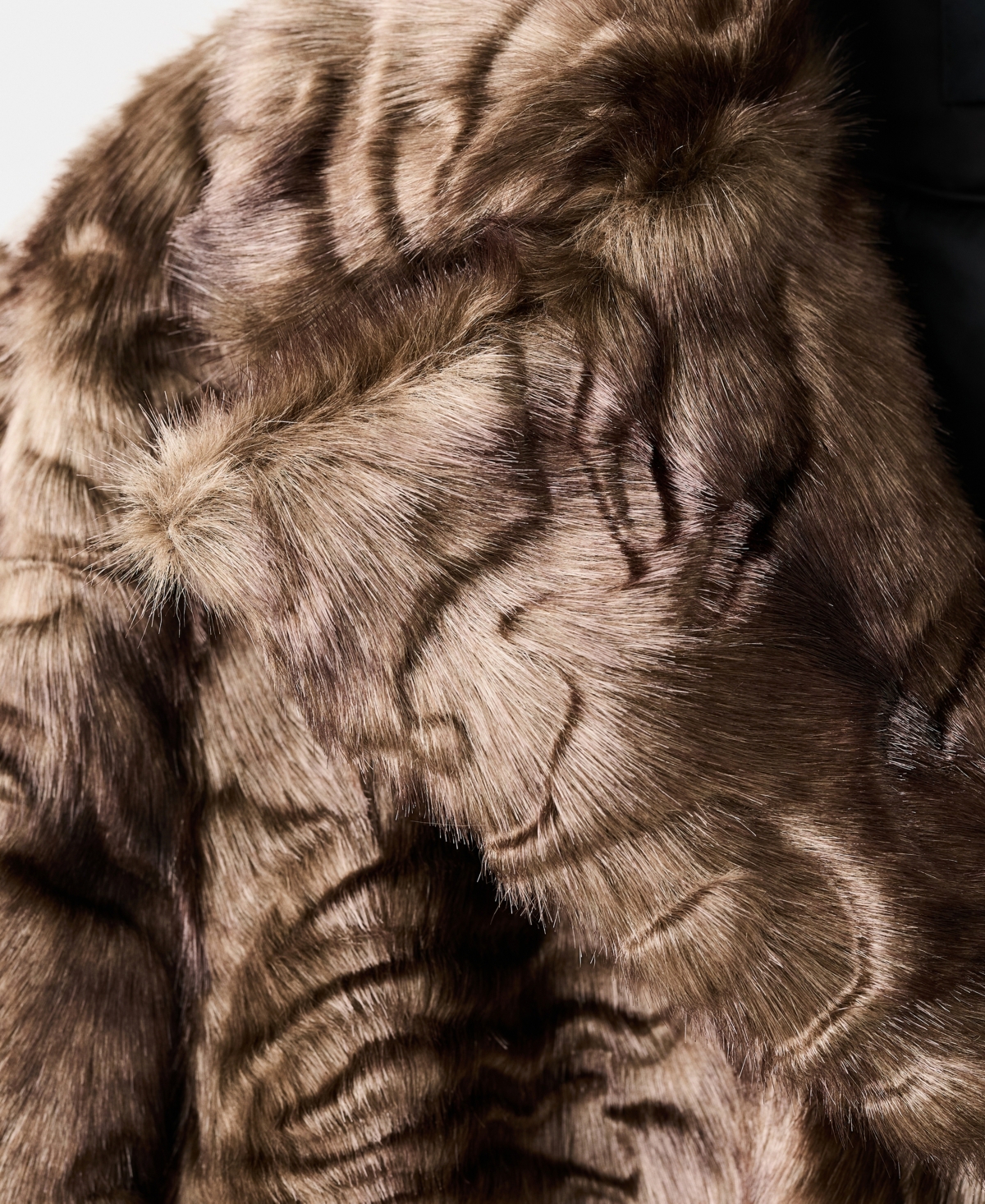 Mango Women's Textured Faux-Fur Coat