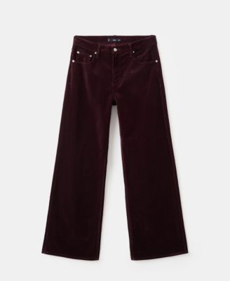 Women's Wide-Leg Velvet Jeans