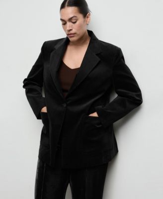 Women's Pockets Velveteen Jacket