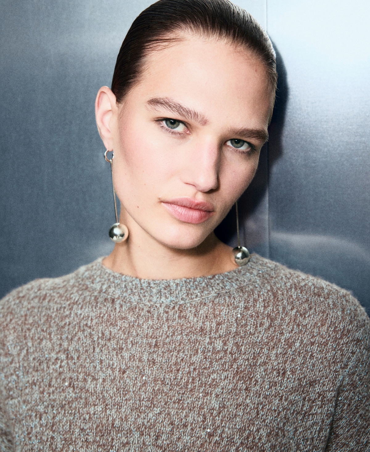 Mango Women's Speckled Lurex Knitted Sweater