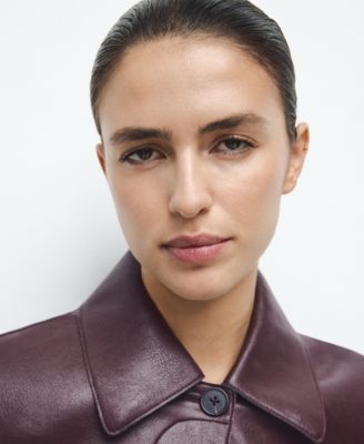 Women's Pockets Faux-Effect Jacket