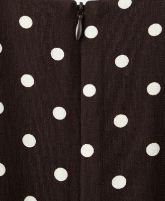 Women's A-Line Polka-Dot Dress