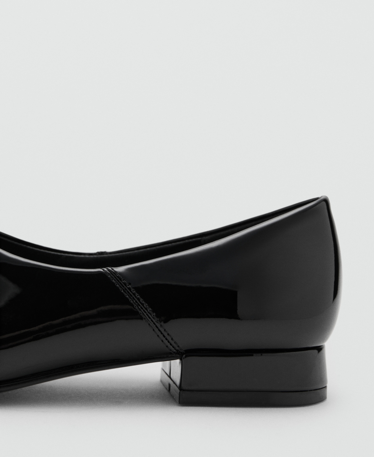 Mango Women's Patent Leather Flat Shoes