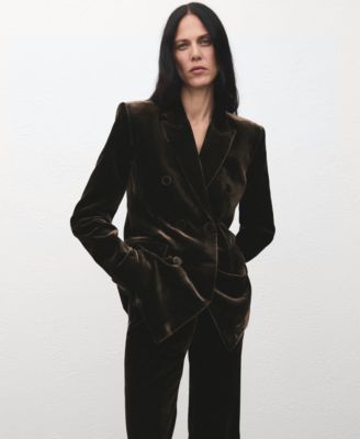 Women's Velvet Suit Pants