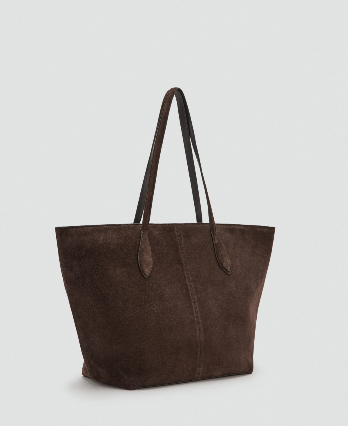 Mango Women's Suede Shopper Bag